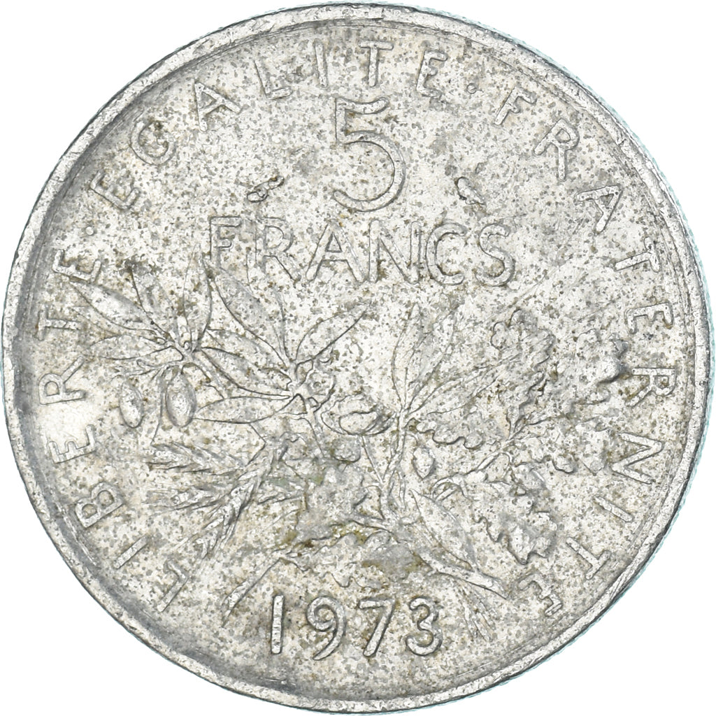 Moneda, Francia, 5 Francs, 1973