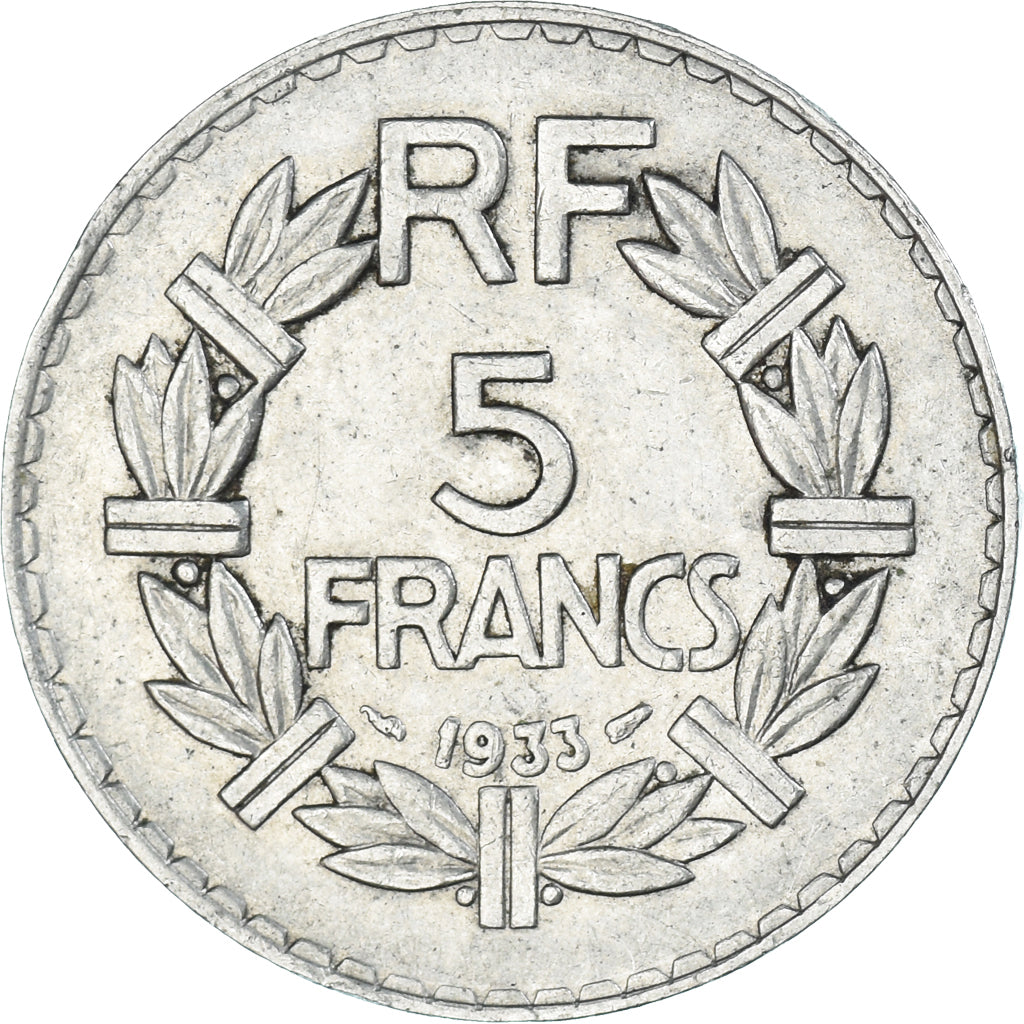 Munten, Frankrijk, 5 Francs, 1933