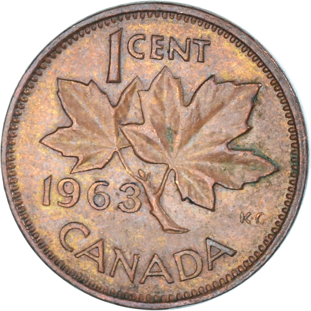 Moneta, Canada, Cent, 1963