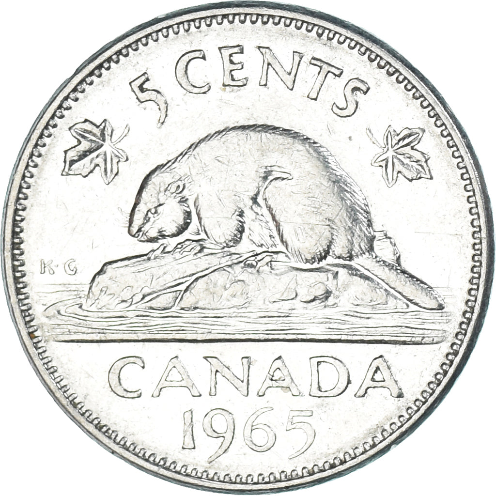 Moneta, Canada, 5 Cents, 1965