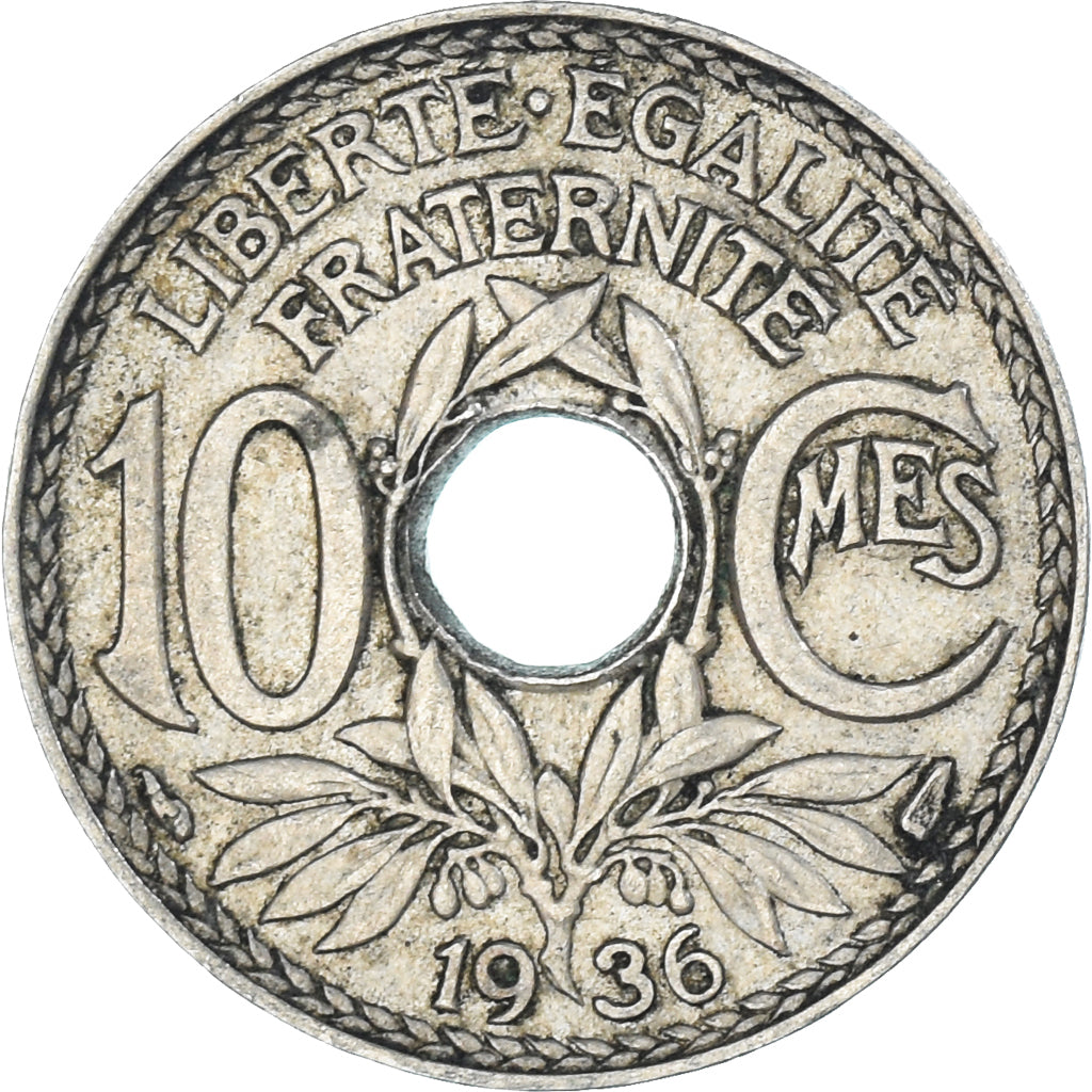 Münze, Frankreich, 10 Centimes, 1936