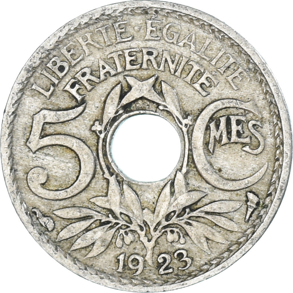 Coin, France, 5 Centimes, 1923