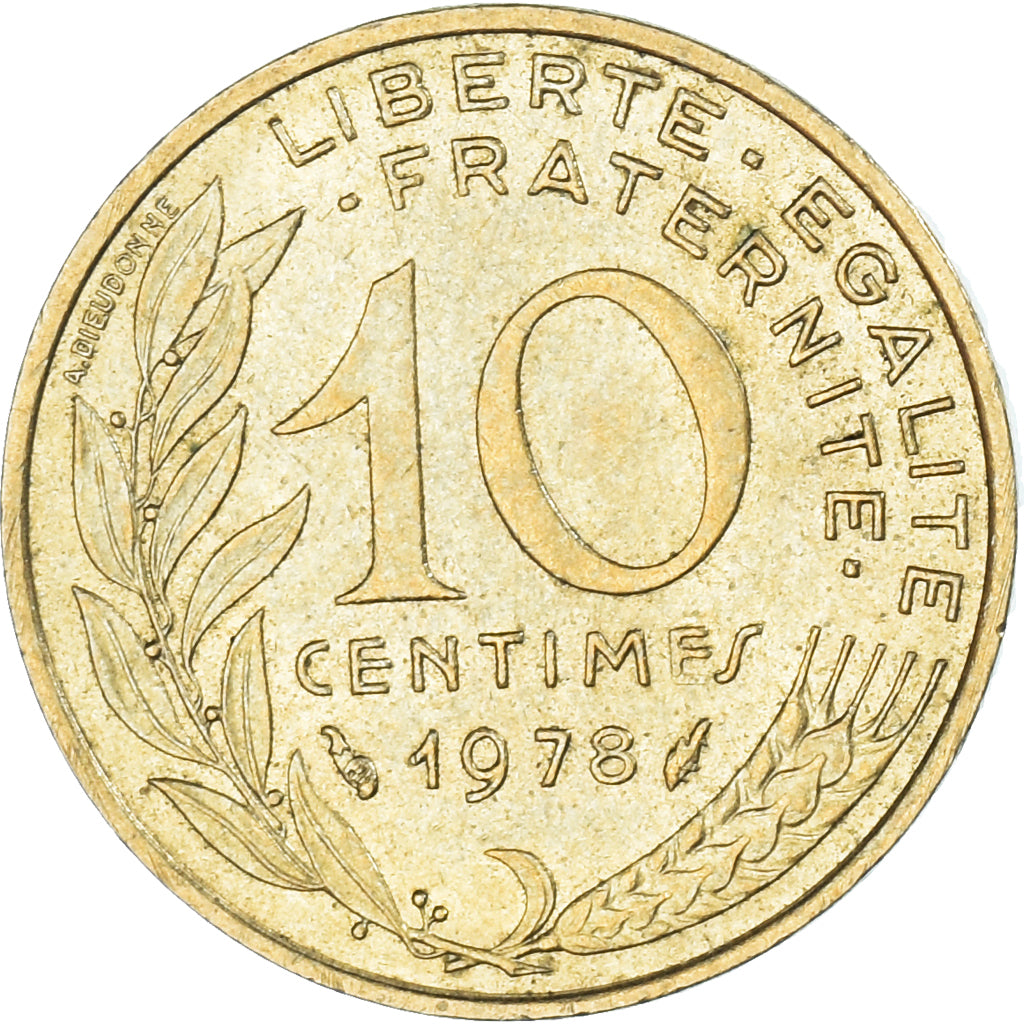 Münze, Frankreich, 10 Centimes, 1978