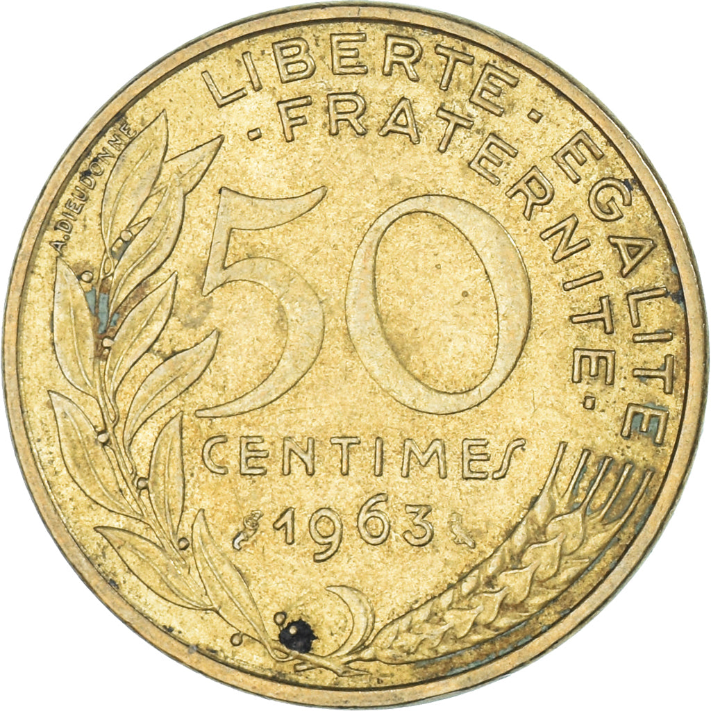 Coin, France, 50 Centimes, 1963