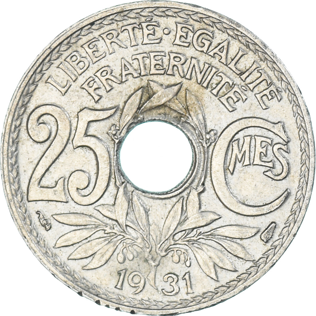 Munten, Frankrijk, 25 Centimes, 1931