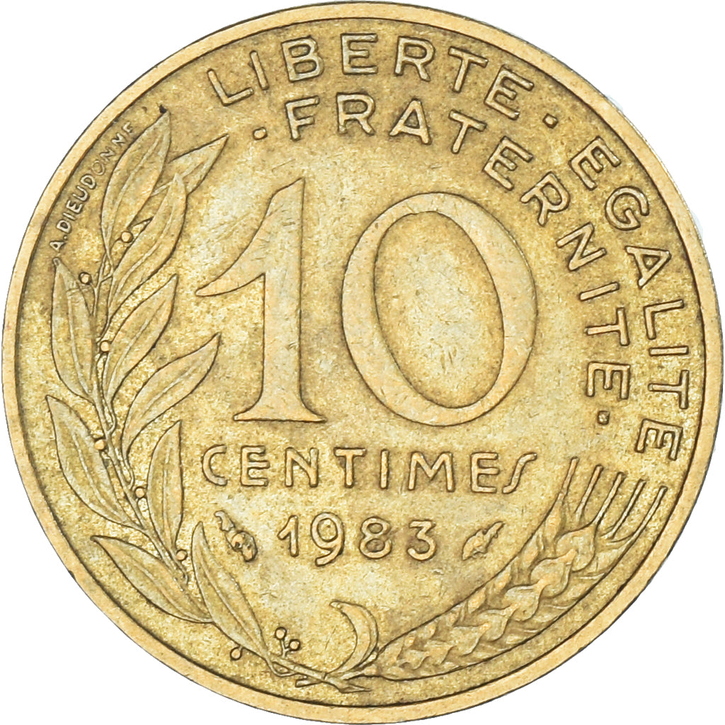 Coin, France, 10 Centimes, 1983