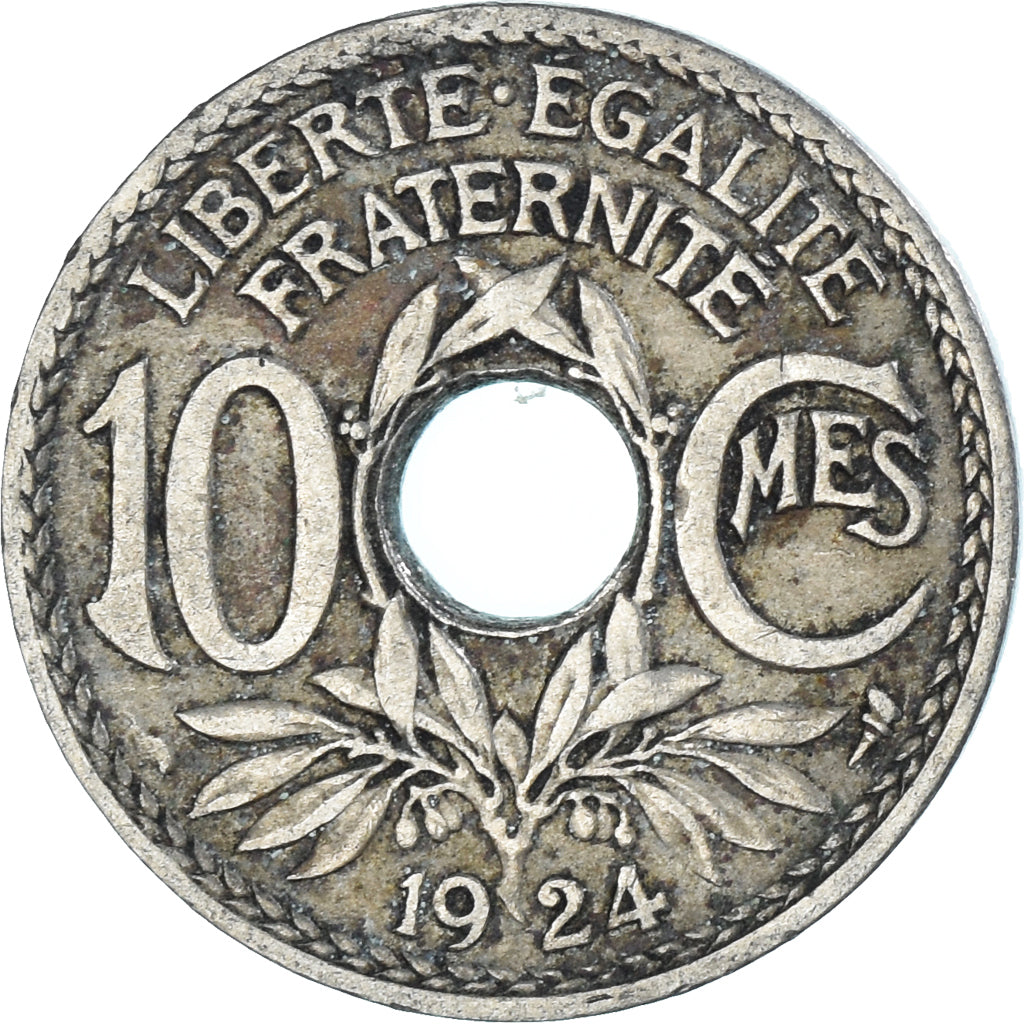 Coin, France, 10 Centimes, 1924