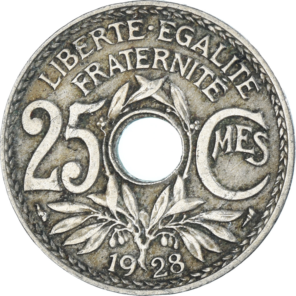 Munten, Frankrijk, 25 Centimes, 1928