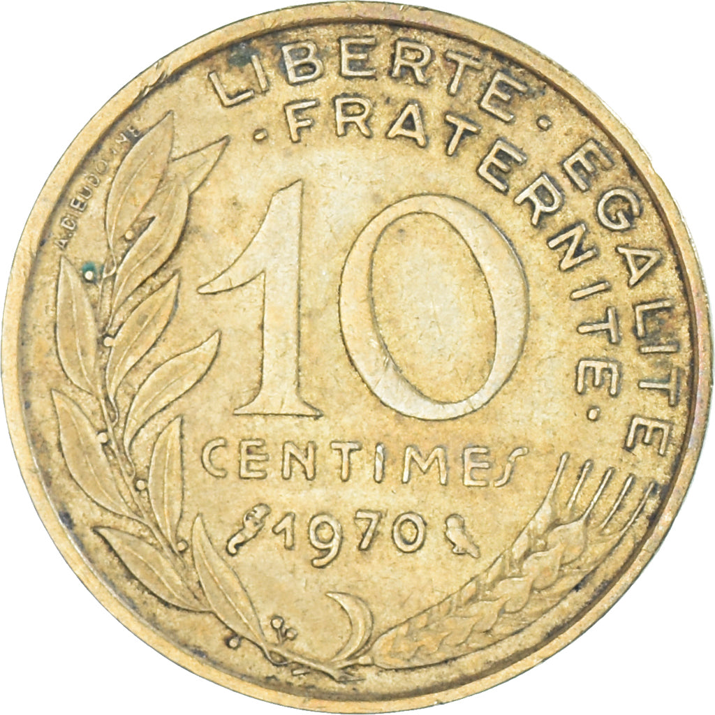 Münze, Frankreich, 10 Centimes, 1970