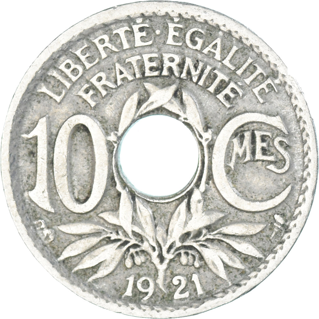Münze, Frankreich, 10 Centimes, 1921