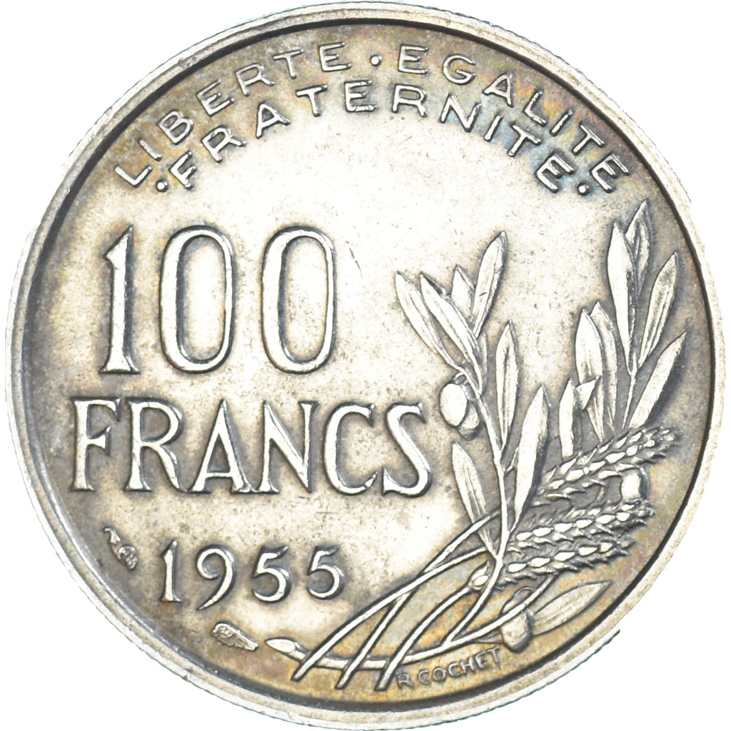 Coin, France, 100 Francs, 1955