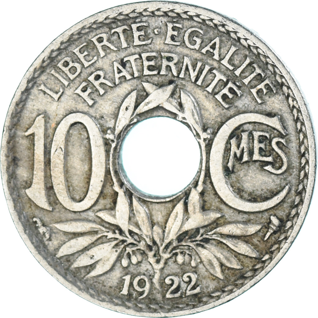 Coin, France, 10 Centimes, 1922