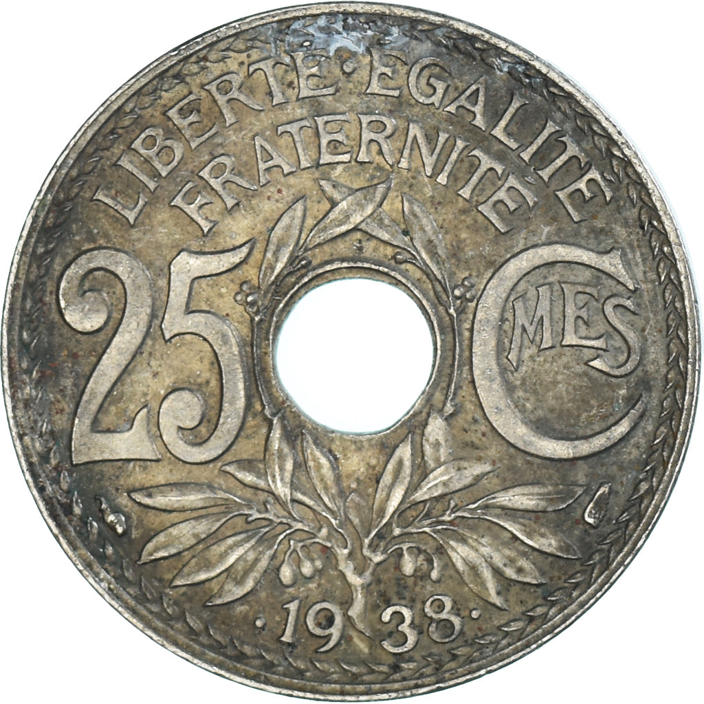 Moneta, Francia, 25 Centimes, 1938