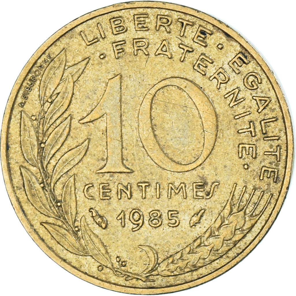 Coin, France, 10 Centimes, 1985