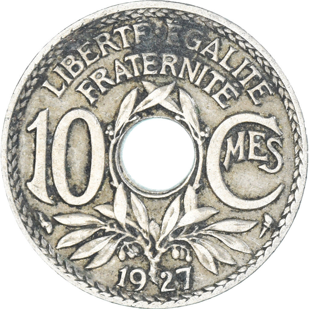 Moneta, Francja, 10 Centimes, 1927