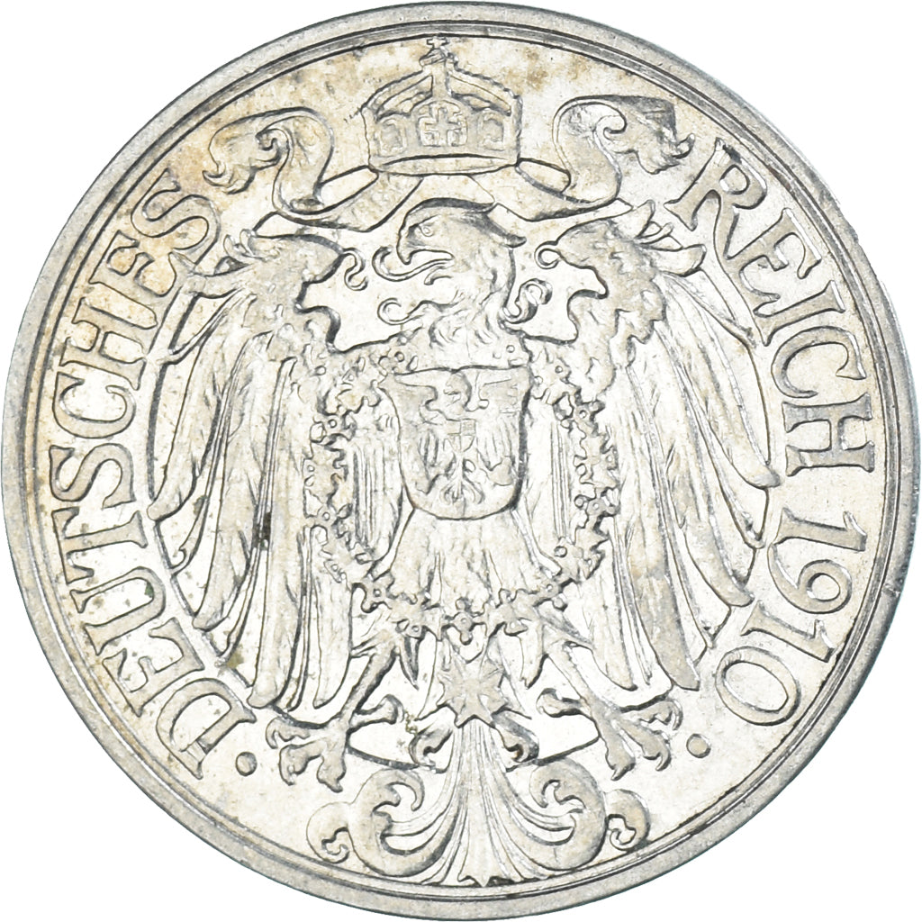 Monnaie, Allemagne, 25 Pfennig, 1910