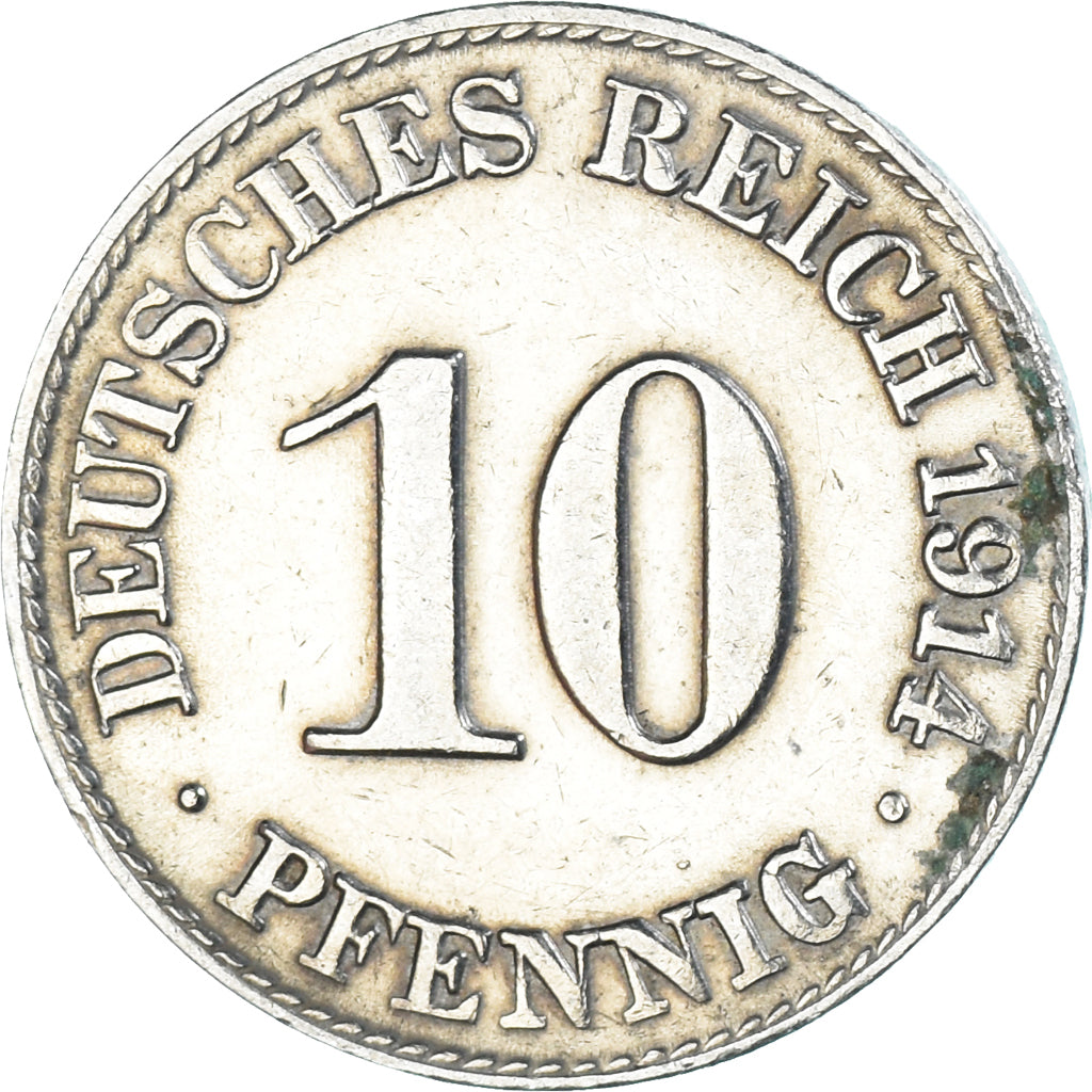 Moneta, Niemcy, 10 Pfennig, 1914