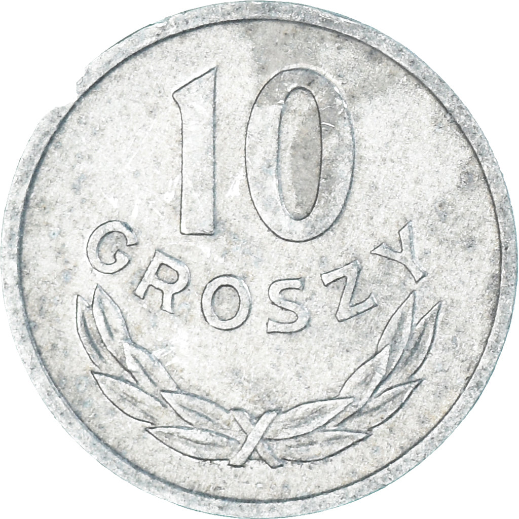 Moneta, Polonia, 10 Groszy, 1972