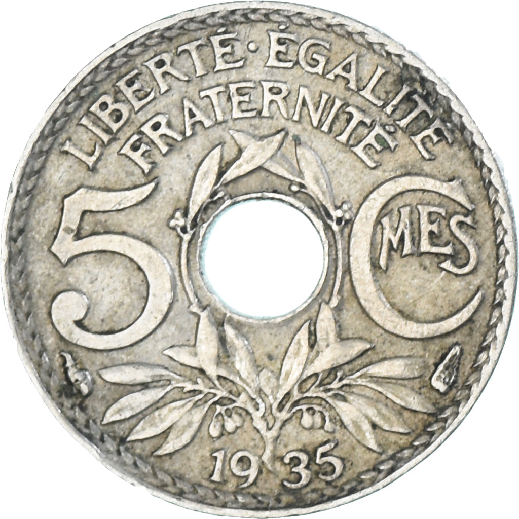 Coin, France, 5 Centimes, 1935