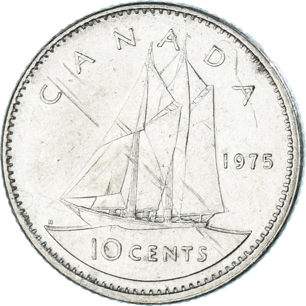 Moneta, Canada, 10 Cents, 1975