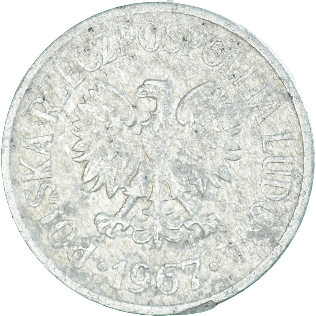 Moneta, Polonia, 20 Groszy, 1967