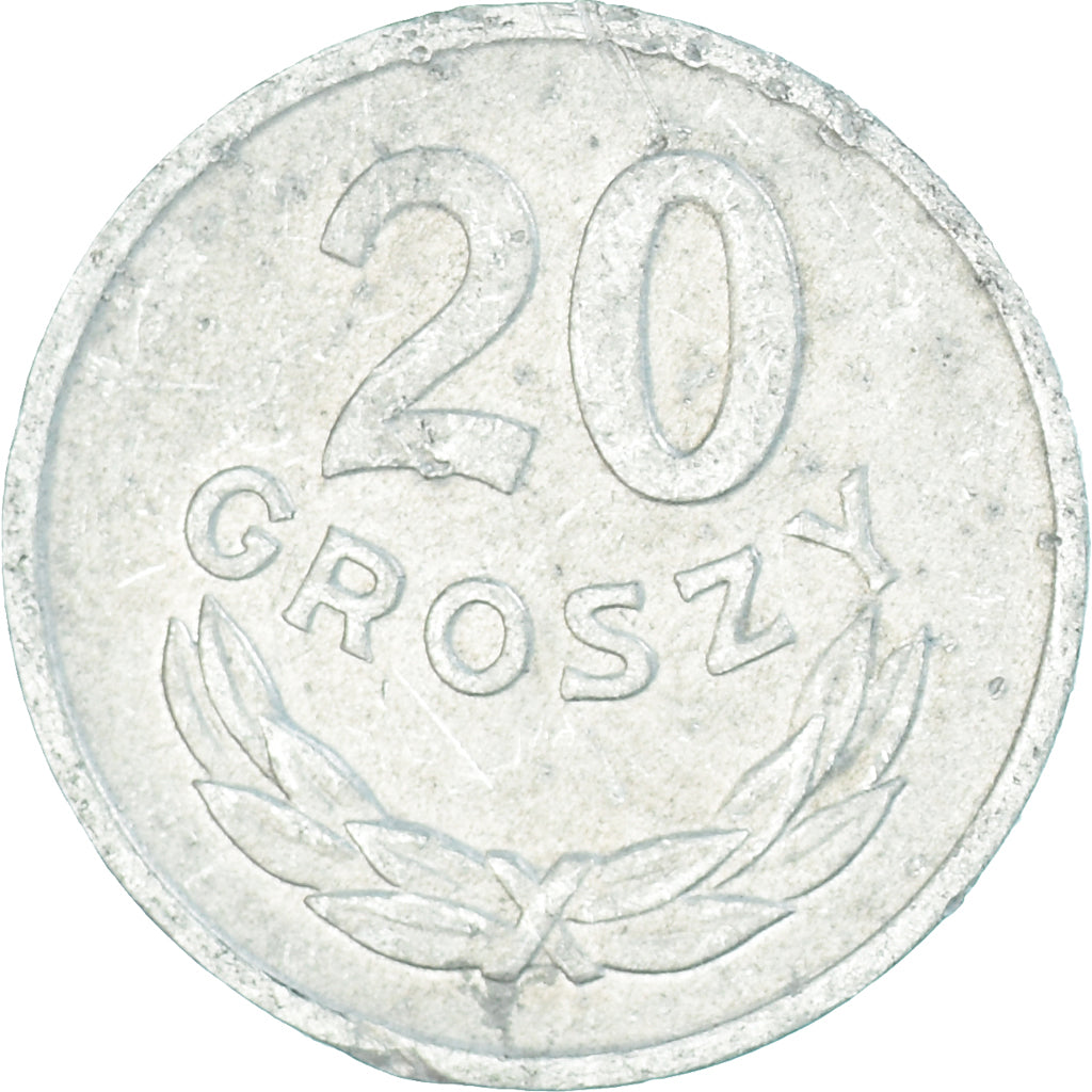 Moneta, Polonia, 20 Groszy, 1967