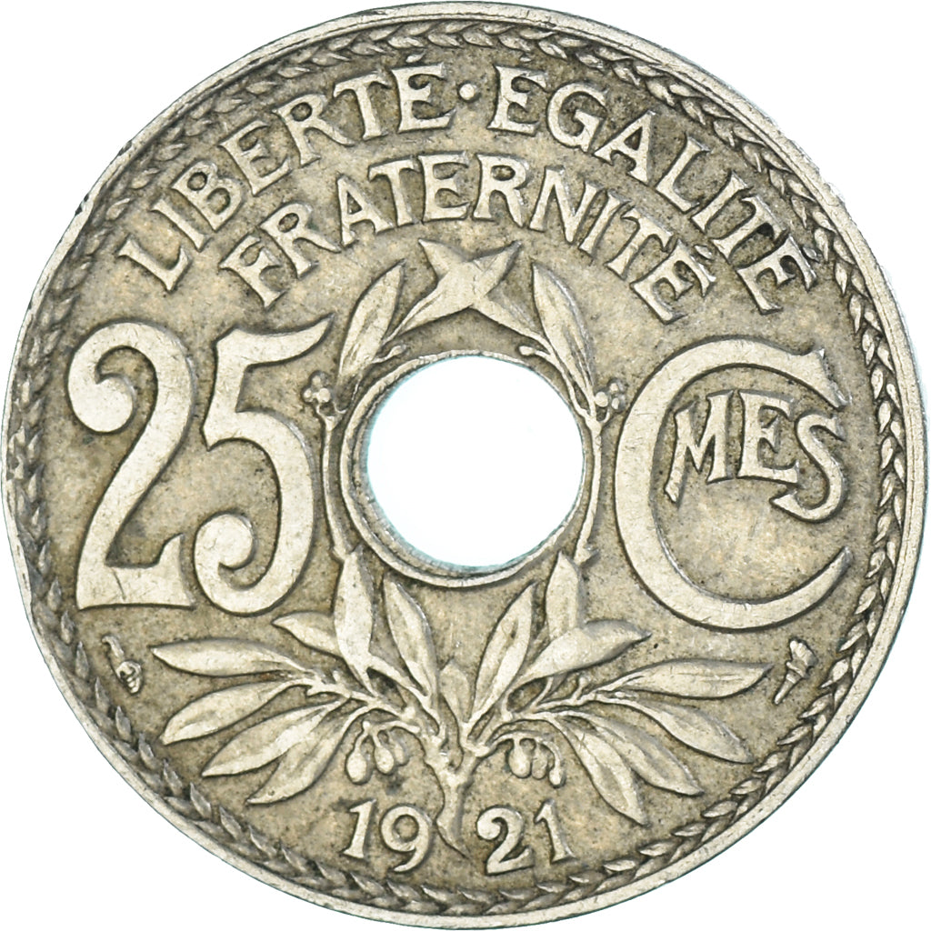 Moneta, Francja, 25 Centimes, 1921