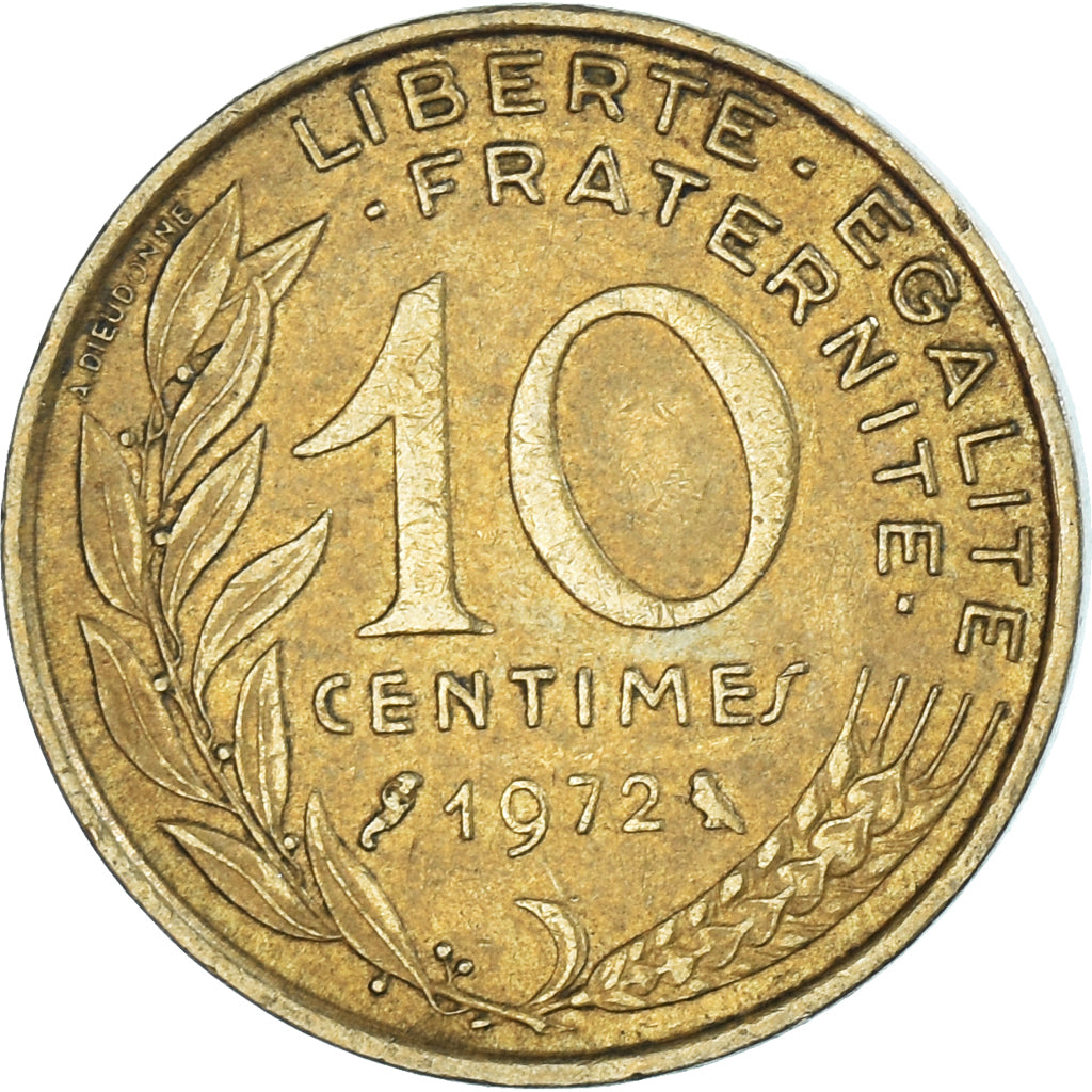 Coin, France, 10 Centimes, 1972