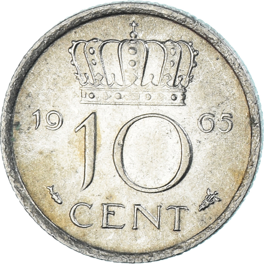 Moneta, Paesi Bassi, 10 Cents, 1965