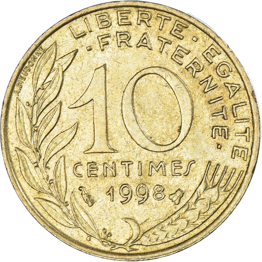 Coin, France, 10 Centimes, 1998