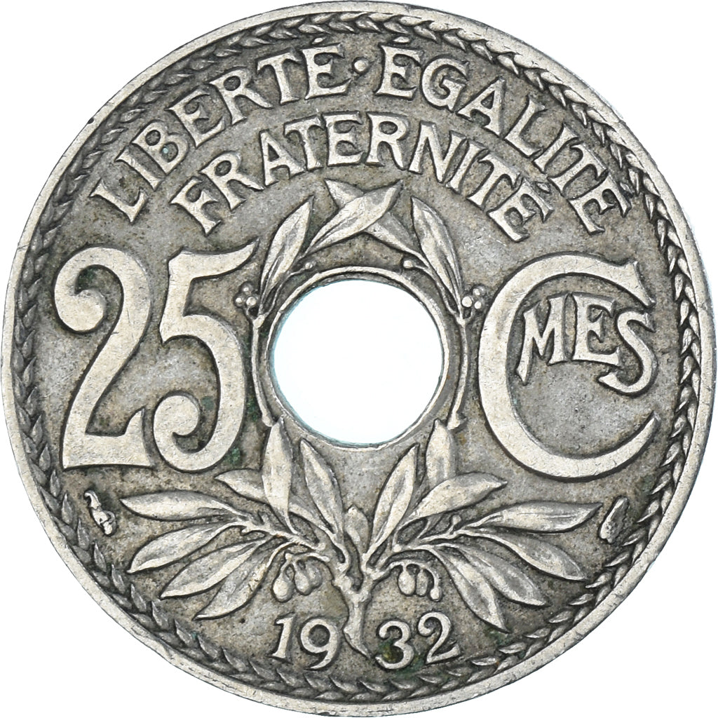 Munten, Frankrijk, 25 Centimes, 1932