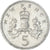 Münze, Großbritannien, 5 New Pence, 1980