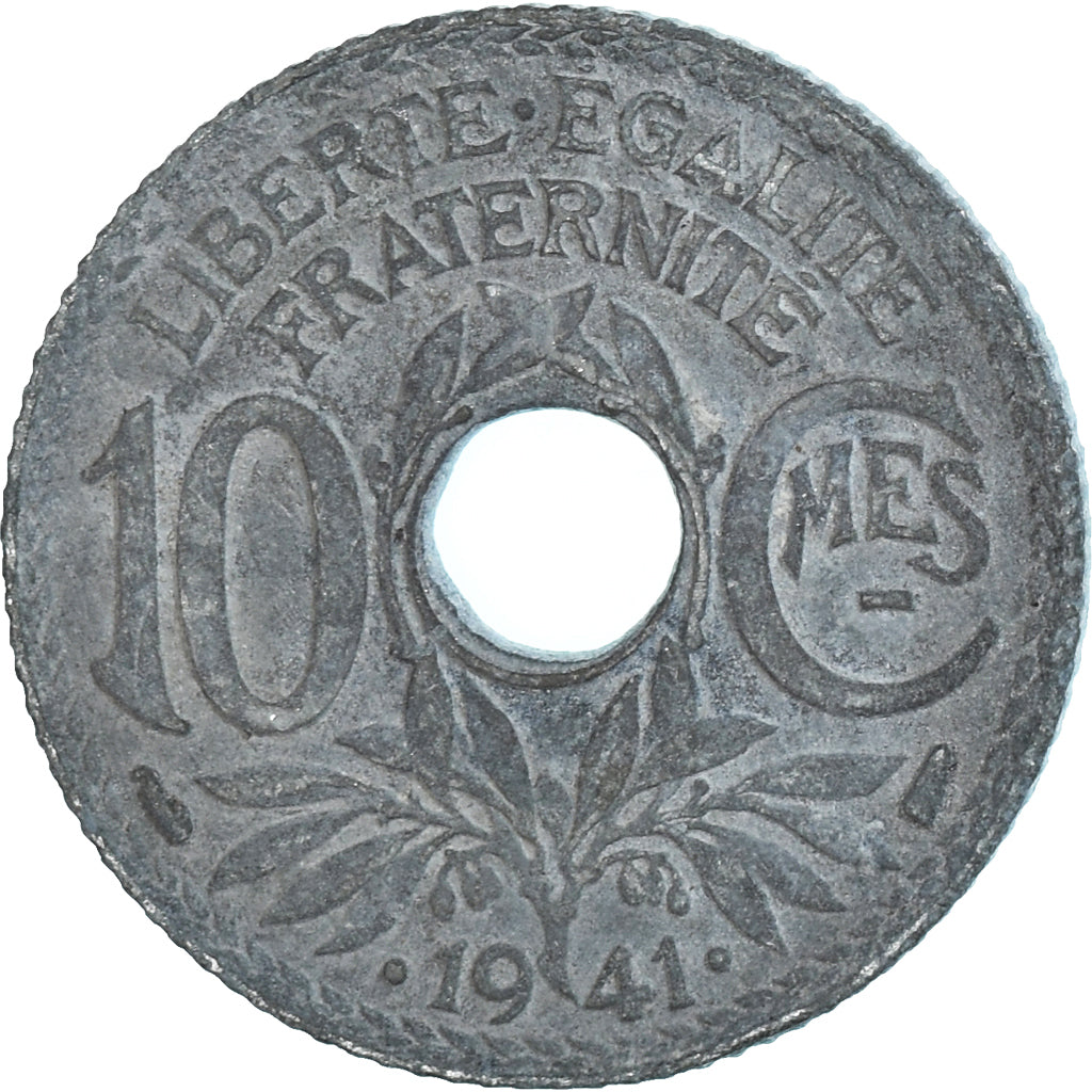 Moneta, Francja, 10 Centimes, 1941