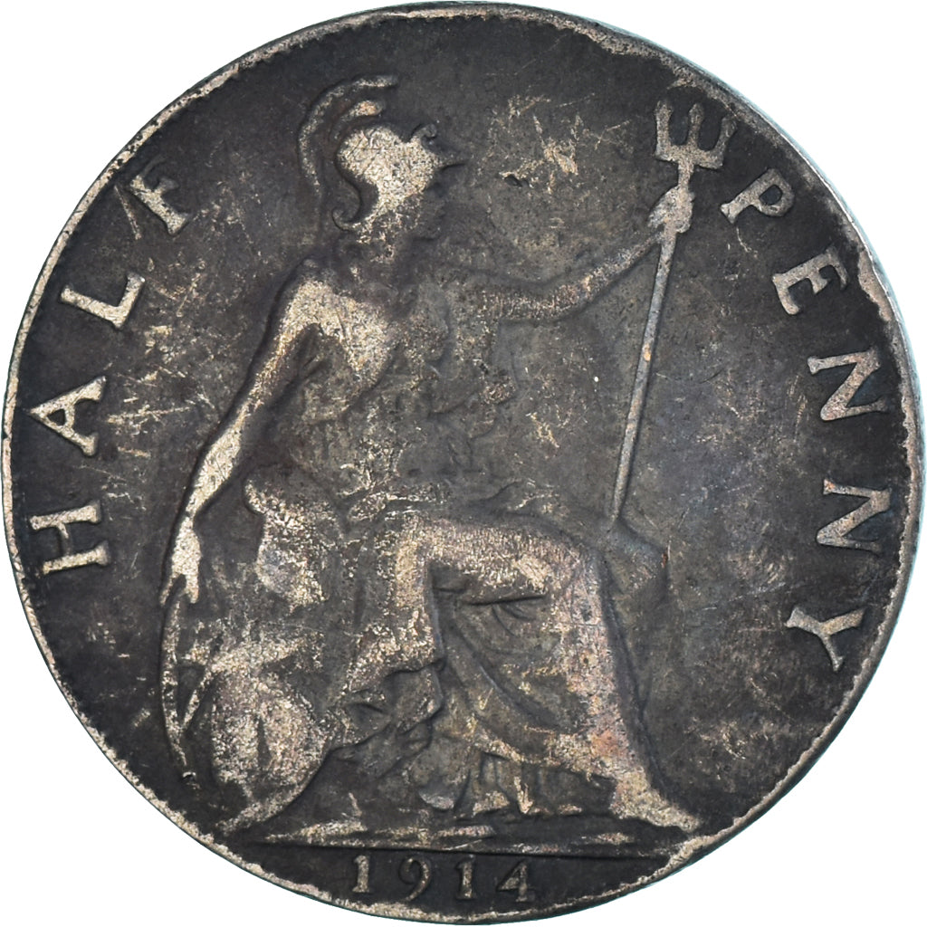 Monnaie, Grande-Bretagne, 1/2 Penny, 1914