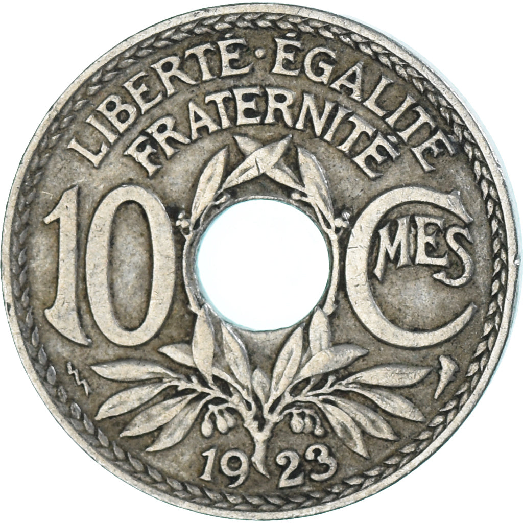 Moeda, França, 10 Centimes, 1923