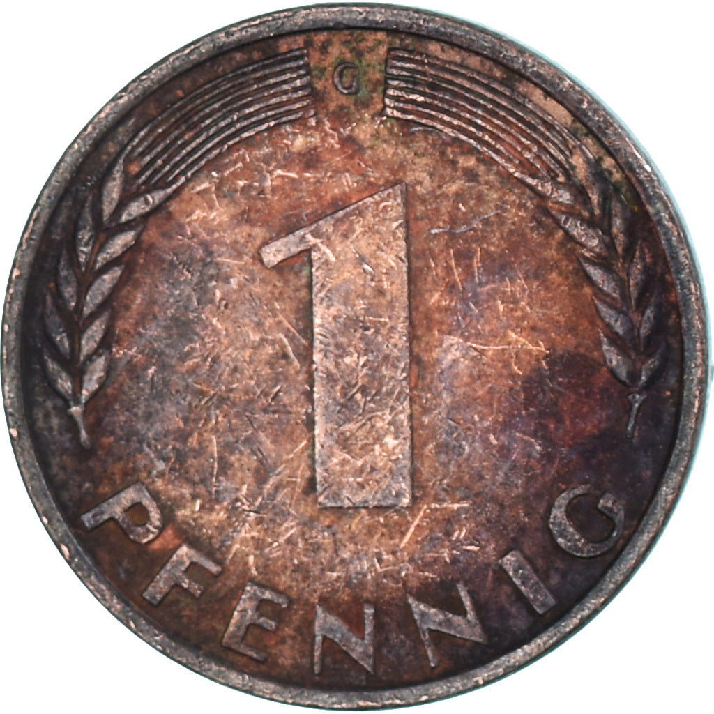 Münze, Deutschland, Pfennig, 1950
