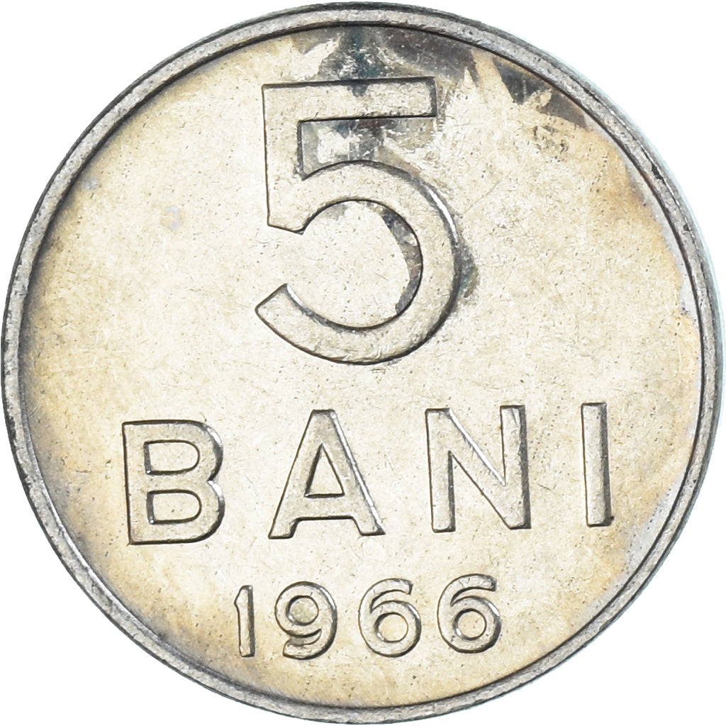 Moneta, Rumunia, 5 Bani, 1966
