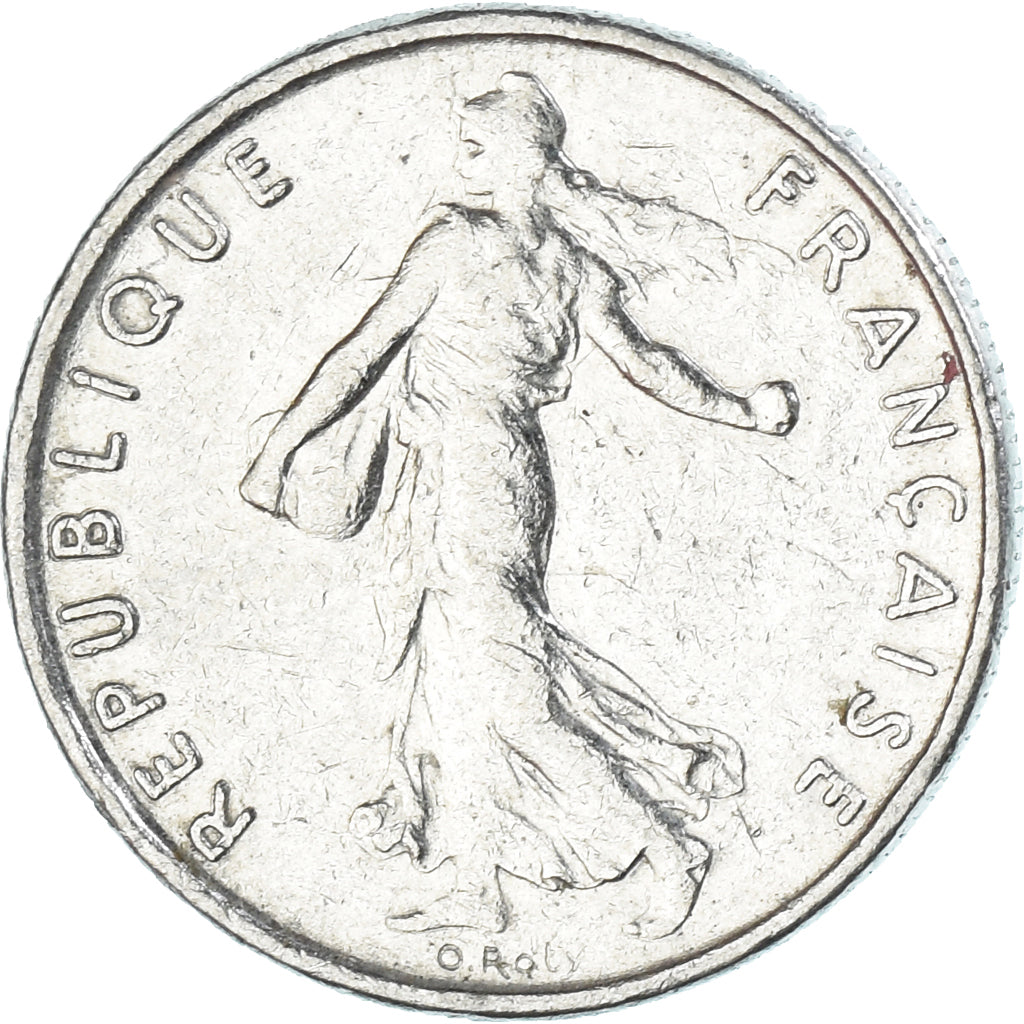 Moneda, Francia, 1/2 Franc, 1973