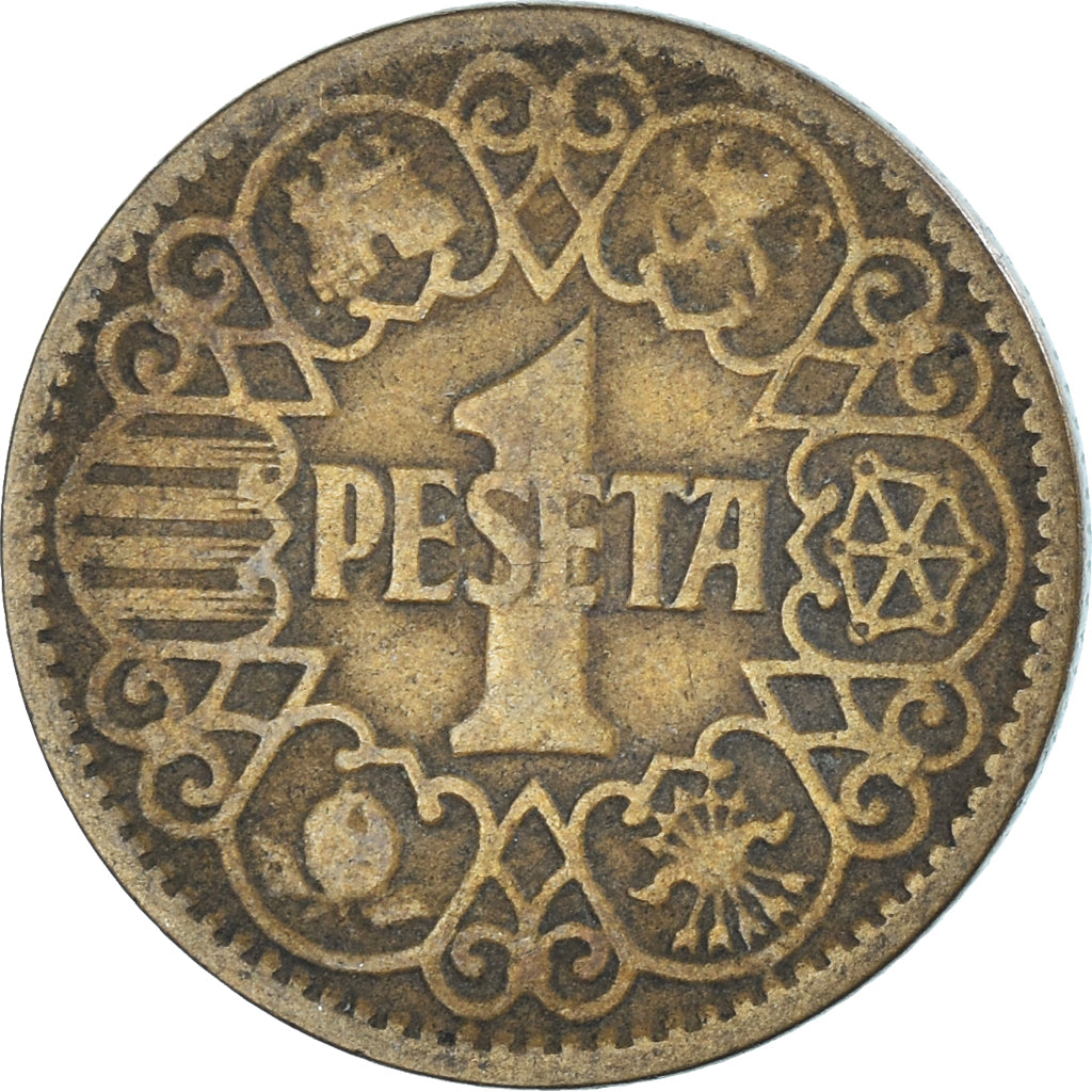Moneda, España, Peseta, 1944