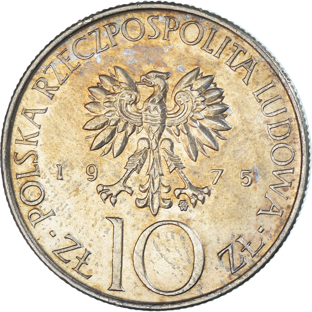 Monnaie, Pologne, 10 Zlotych, 1975
