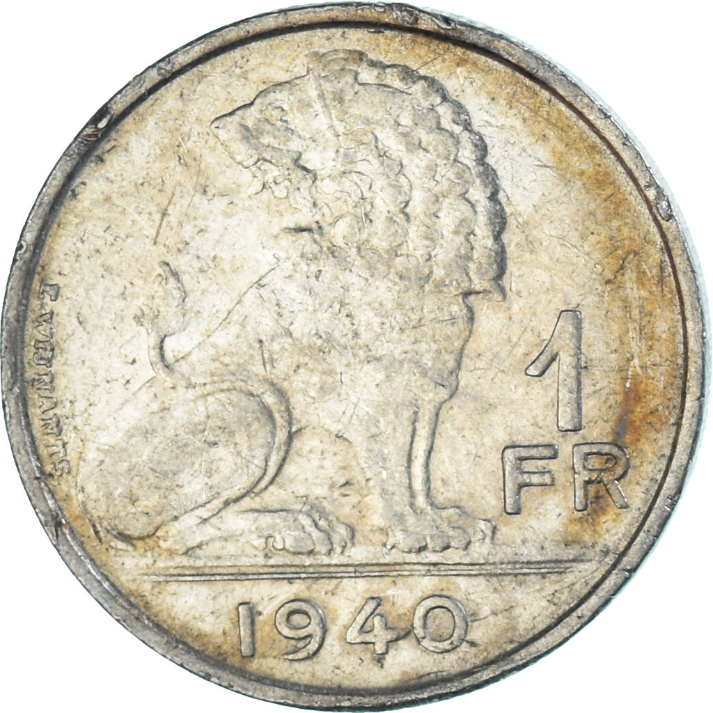 Moeda, Bélgica, Franc, 1940