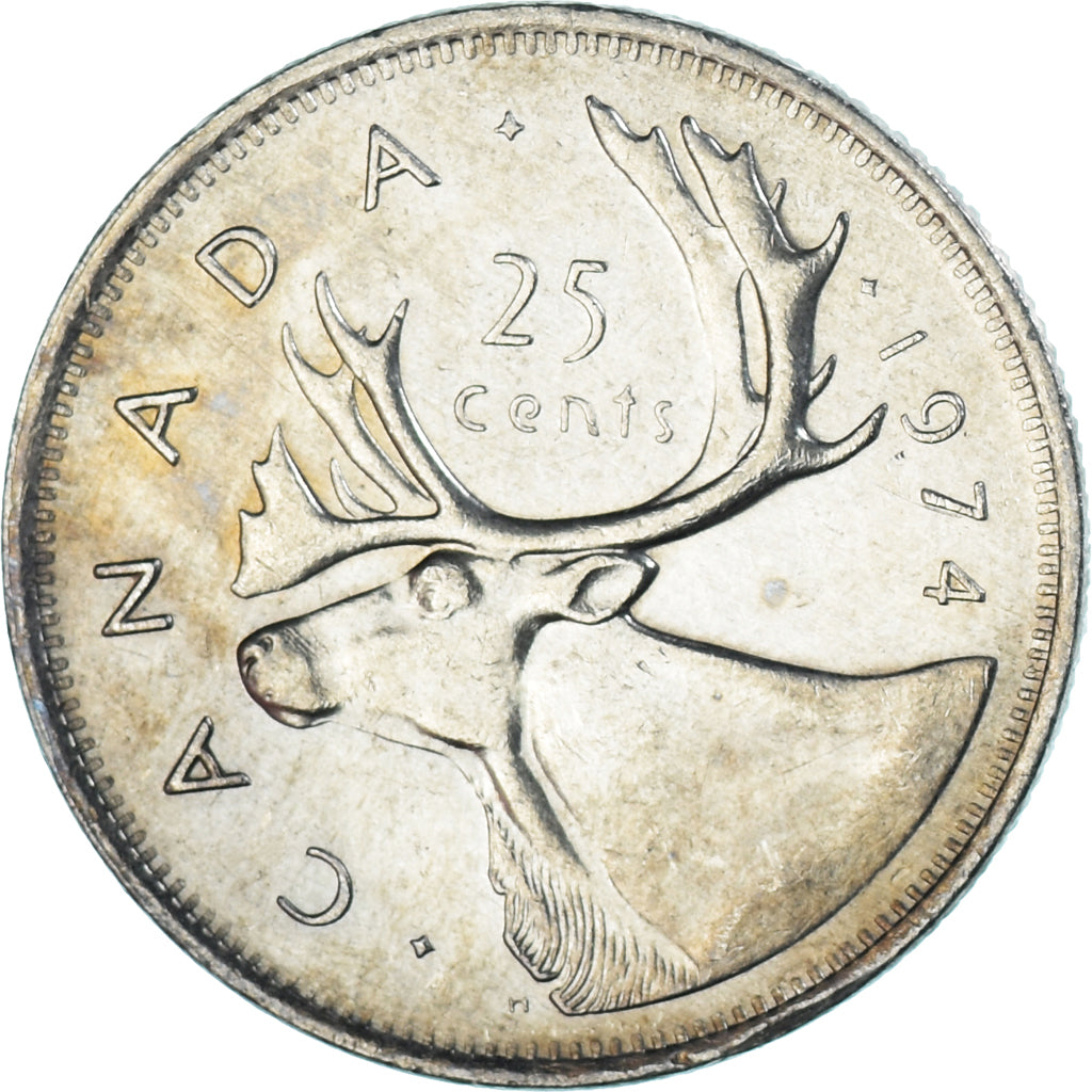 Moneta, Canada, 25 Cents, 1974