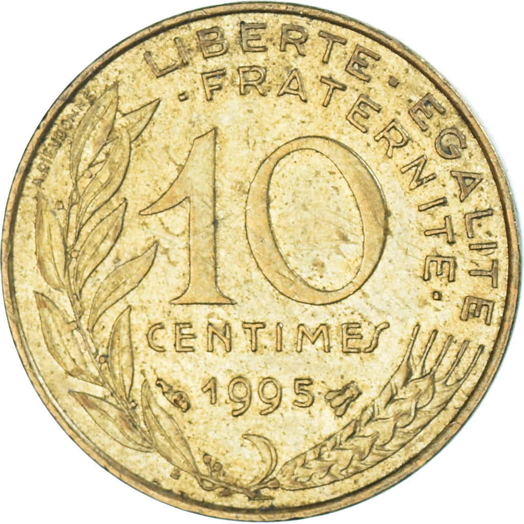 Coin, France, 10 Centimes, 1995