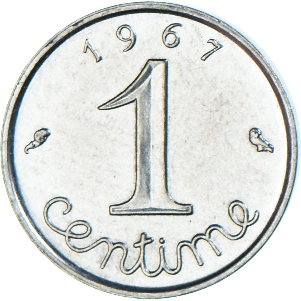 Moneta, Francia, Centime, 1967