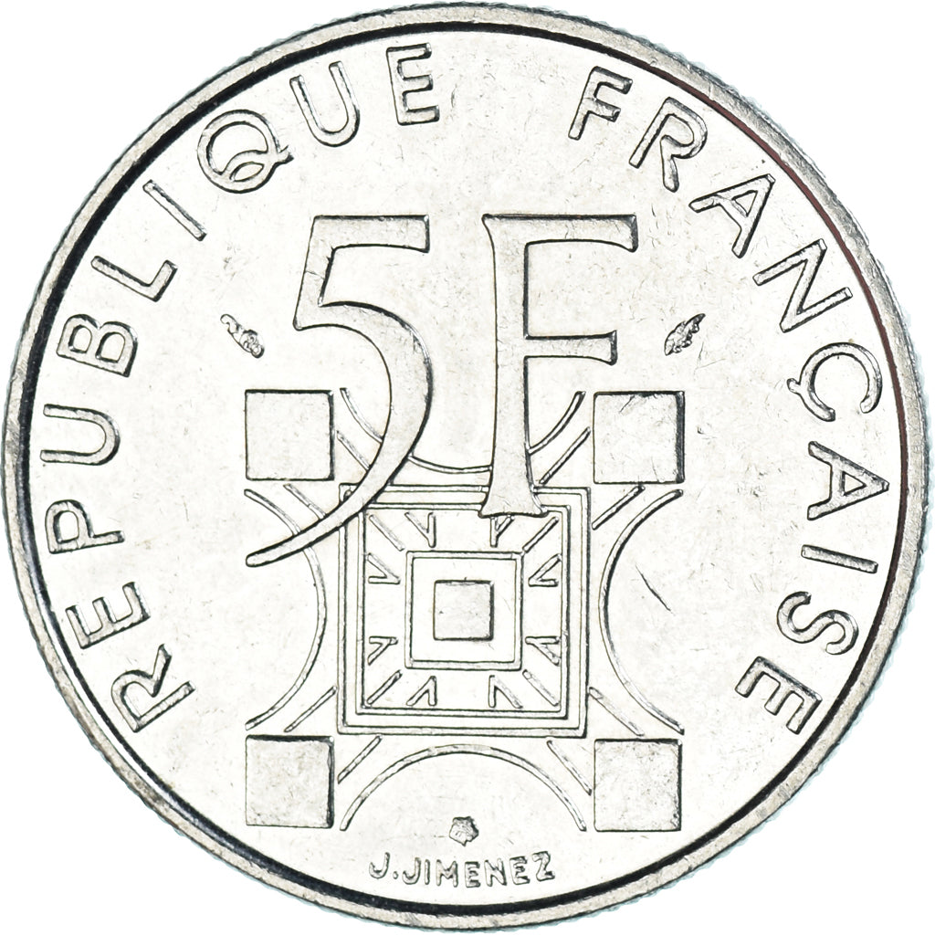Moneda, Francia, 5 Francs, 1989