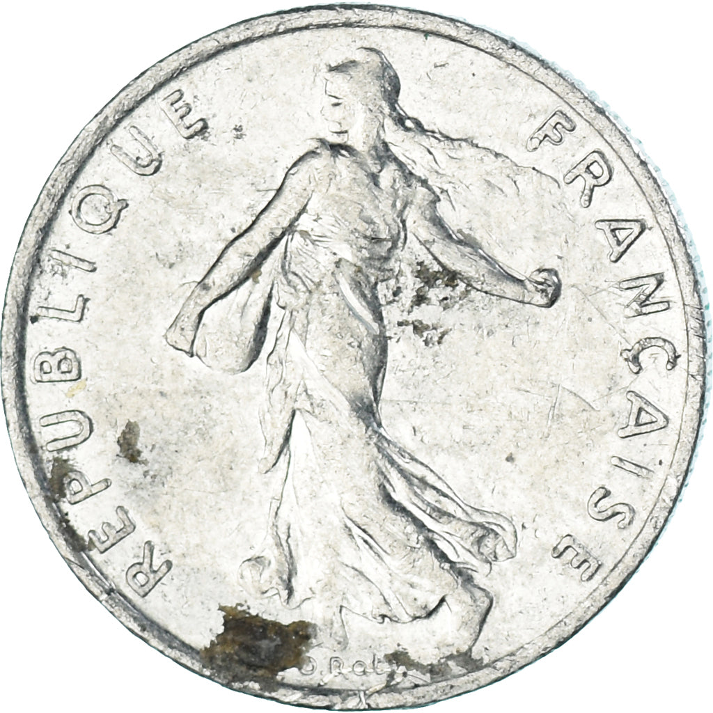 Monnaie, France, 1/2 Franc, 1976