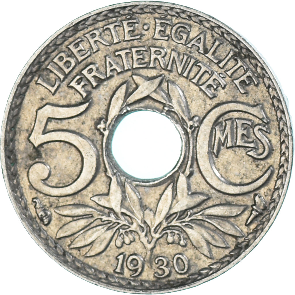 Coin, France, 5 Centimes, 1930