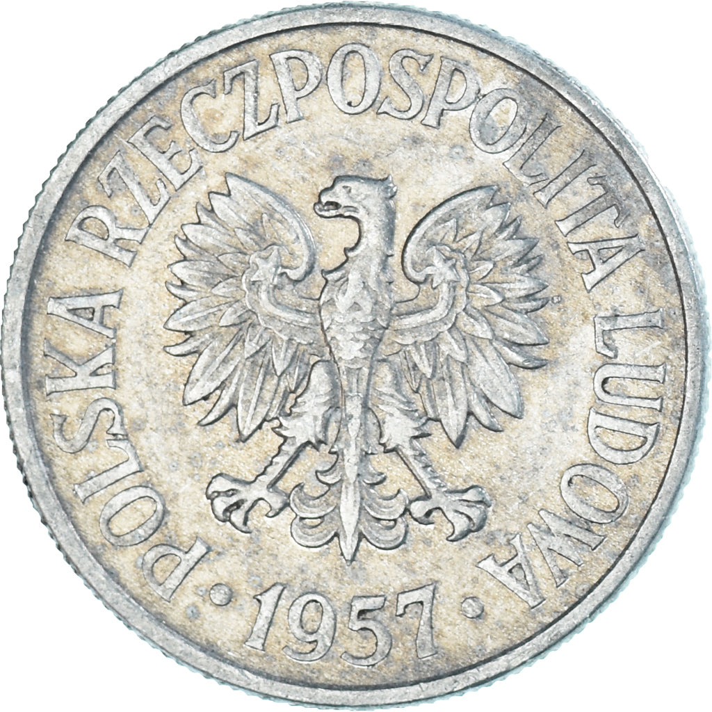 Moneta, Polonia, 50 Groszy, 1957