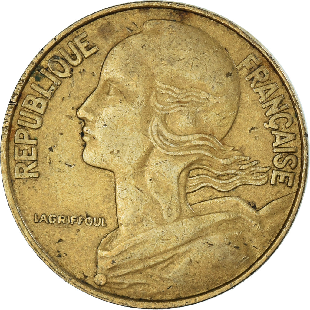 Moneta, Francja, 20 Centimes, 1977
