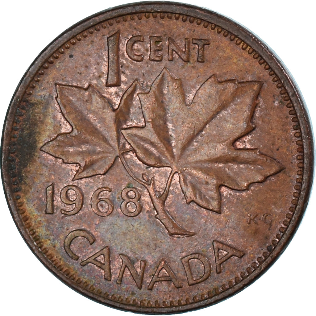 Moneta, Canada, Cent, 1968
